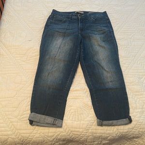 Vintage America blues boho 3/4 blue jeans size 8/29